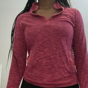 Avalanche dark pink sweater with pockets and hand pockets